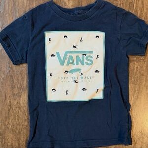 Vans Kids Tee in Navy with Graphic Print